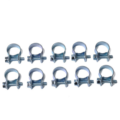 

10PCSSet 13-15MM Carbon Steel Hose Clamp Belt Air Pipe Clamp Air Water Tube Clips Industrial Electronic Use