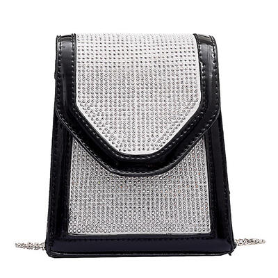 

Beads Decor Shoulder Messenger Handbags Women Leather Chain Crossbody Bags