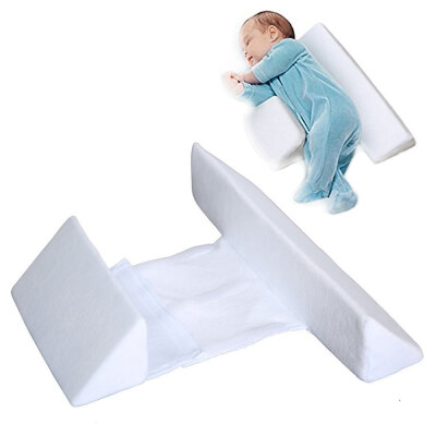 

Newborns Baby Sleep Pillow Side Support Nursing Wedge Pillow Positioner Anti-Roll Anti-Flat Head Anti-Spitting Milk Infant Bedding