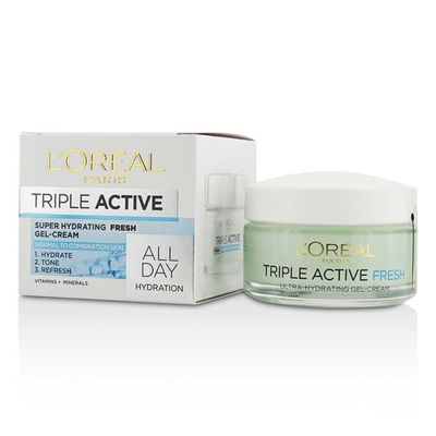 

LOREAL - Triple Active Super Hydrating Fresh Gel-Cream - For Normal To Combination Skin 50ml17oz