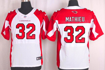 

Mens Nike Arizona Cardinals 32 Tyrann Mathieu Elite White NFL Jersey