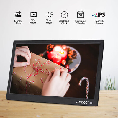 

Andoer 156 Inch 19201080 IPS LED Digital Photo Frame Electronic Picture Album Advertising Machine Scroll Subtitle MP3 MP4 Clock