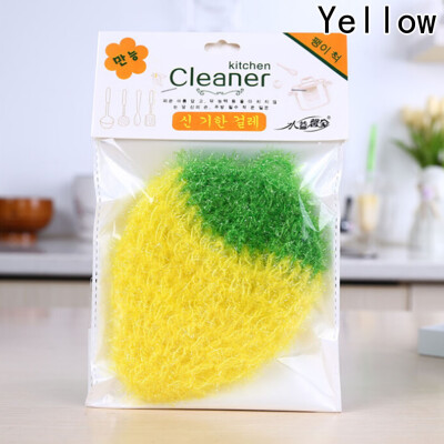 

Strawberry Dishwashing Clean Towel Polyester Silk Cleaning Cloth Rag Scouring Cloth Hand Knitting