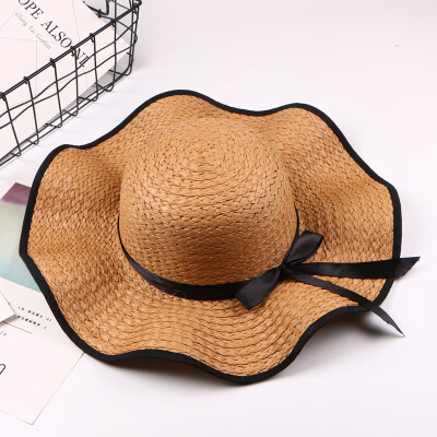 

Hat women beach summer sun hat travel large brim beach hat summer leisure Joker Korean wave