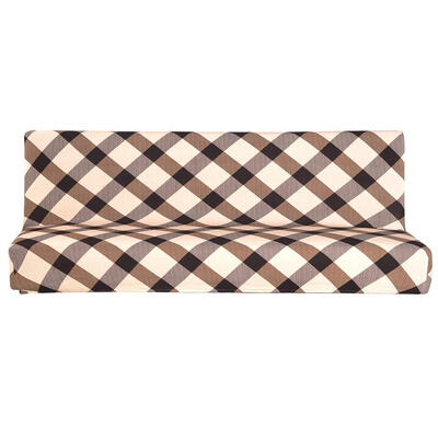 

Fold Sofa Cover Elastic Plaid Couch Funiture Sofa Bed Cover without Armrest
