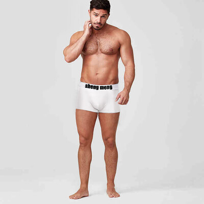 

Tailored Mens Sports Breathable Flat Angle Solid Color U Convex Pocket Underwear