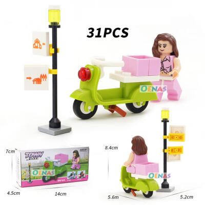 

Town Series Assembling Building Blocks Toy Gift For Children