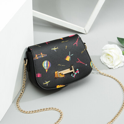 

Summer ins little lady 2019 tide shoulder slant bag fashion chain bag simple summe