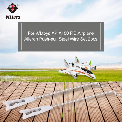 

WLtoys XK X450 RC Airplane Aircraft Helicopter Fixed Wing Front Motor Push-pull Steel Wire Set 2pcs