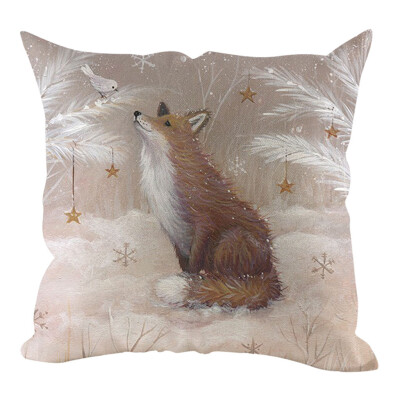 

Tailored Christmas Pillow Cover Pillowcases Decorative Sofa Cushion Cover Home Decoration