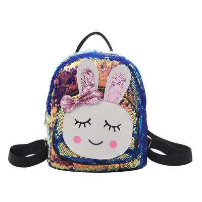 

Cute Women Rabbit Sequins Backpacks Girls Bling Travel Shoulder School Bags