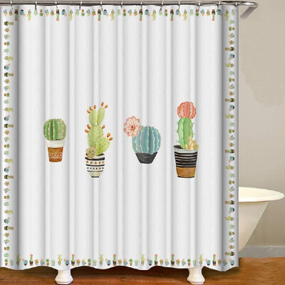 

Shower Curtain Fresh Style Blackout Curtains Waterproof Mildew-proof Bathroom Curtain 71"x71