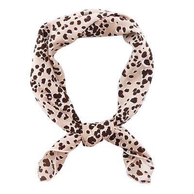 

Leopard Scarves Autumn Chiffon Ins Handkerchief Women Korean Wraps Shawl