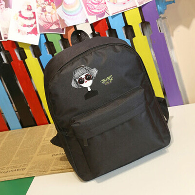 

Tailored Girls Print Canvas School Bag Travel Backpack Satchel Women Shoulder Rucksack BK
