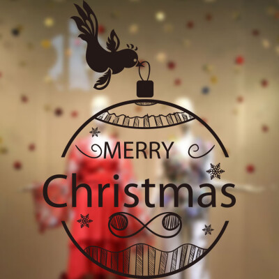 

Tailored Merry Christmas Background Wall Decoration Removable Wall Stickers