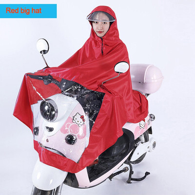 

Motorcycle Hooded Raincoat Bicycle Rains Capes Bike Rainsuit Portable Travel Camping Ponchos PVC Glue Raincoat