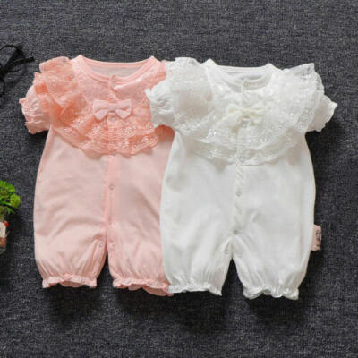 

Infant Newborn Baby Girl Long Jumpsuit Romper Bodysuit Cotton Clothes Outfit