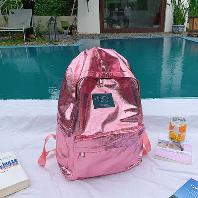 

Tailored Large Capacity Solid Color Waterproof Casual Backpack School Bag