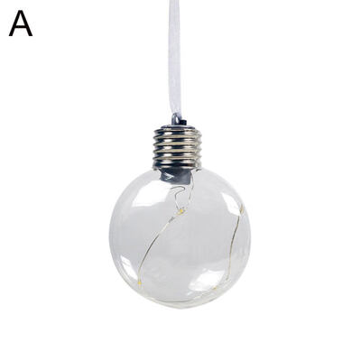 

Christmas Tree PET Filament Light Bulb Ball Hanging Battery Operate Lamp Decor