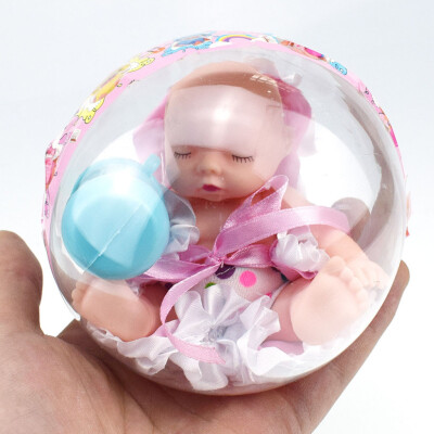 

YIWULATransparent Ball Sleeping Pocket Doll Palm Doll Princess Ball Toys For Kids Gift