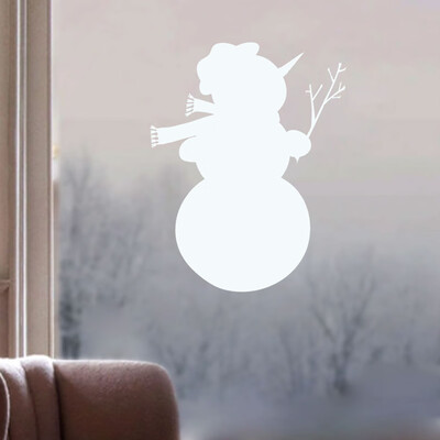 

Tailored Christmas Snowman Removable Window Stickers Art Decal Wall Home Shop Decor