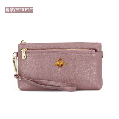 

The first layer of leather 2019 new clutch bag Ms Europe&the United States fashion simple mobile phone bag long leather wallet