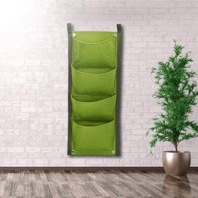 

Greensen 4 Pocket Vertical Greening Hanging Wall Outdoor Garden Grow Plant Bags Planter