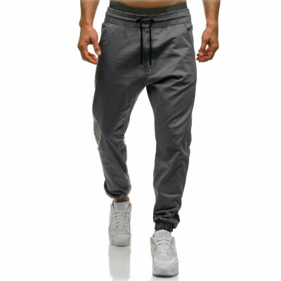 

Mens Slim Fit Urban Straight Leg Trousers Casual Pencil Jogger Cargo Pants