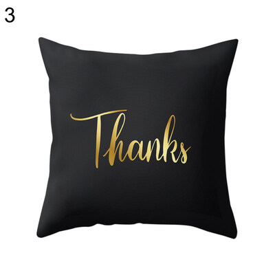 

Home Decorative Cushion Cover Square Letter Printed Sheet Throw Pillow Cases
