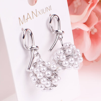 

Pearl earrings fashion temperament wild trend earrings