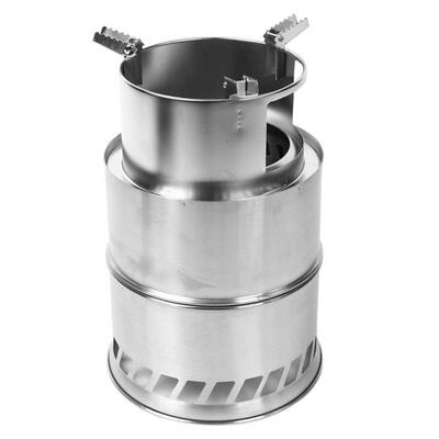 

Greensen Portable Collapsible Stainless Steel Mini Wood Stove for Outdoor Camping Hiking BBQ Picnic