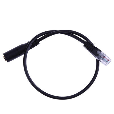 

1pc 35mm Audio Jack Female to Male RJ9 Plug Adapter Converter Cable