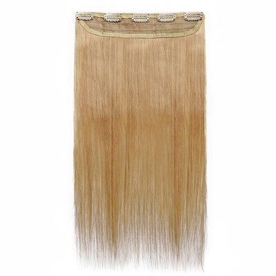 

100 Remy Human 34 Full Head 1 Piece 5 Clips Clip in Remy Human Hair Extensions Silky Straight