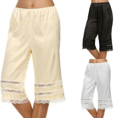 

Women Lace Safety Short Pants Skirt Under Briefs Shorts Lady Slips Ice Sil Home