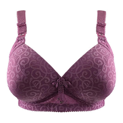 

Sexy Women Plus Size Bra Floral Print Wireless Padded Adjustable Underwear Bralette Bras