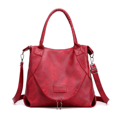 

Solid Color Shoulder Handbags PU Leather Women Crossbody Messenger Bags