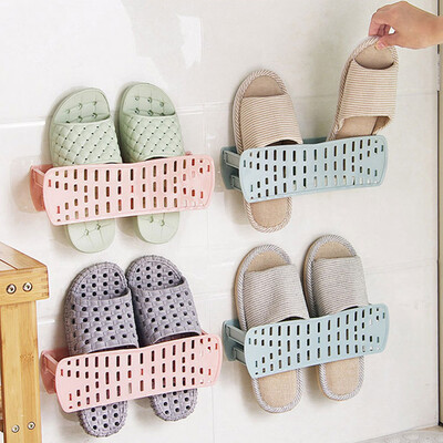 

Siaonvr Storage Holder Home Plastic Wall Hanging Hanger Slippers Shelf Storage Organizer