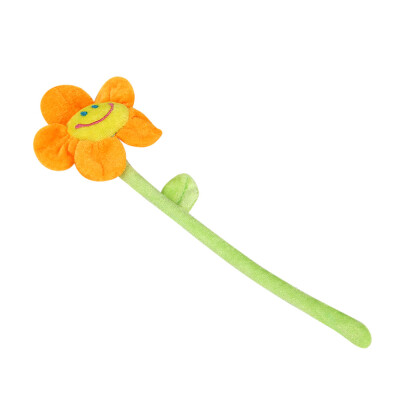 

Tailored Plush Daisy Flower With Smiley Happy Faces Colorful Bendable Stems Sunflower Toy