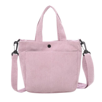 

Women Solid Corduroy Satchel Shoulder Handbags Lady Crossbody Messenger Bag