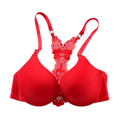 

Sexy Women Adjustable Front Closure Bra Push Up Flower Underwire Underwear Lace Lingerie for Women