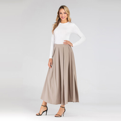 

Roseonmyhand Womens Autumn And Winter Solid Color Fashion Skirt High Waist Skirt
