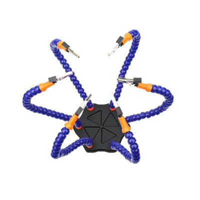 

Multifunctional Soldering Helping Hands with 6pcs Flexible Arms for Circuit Board Welding Auxiliary Tools