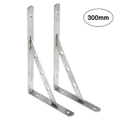 

2pcs Triangular Bracket Stainless Steel Triangular Support Bracket Set of 2pcs Shelf Brackets Microwave Oven Rack Supporting Frame