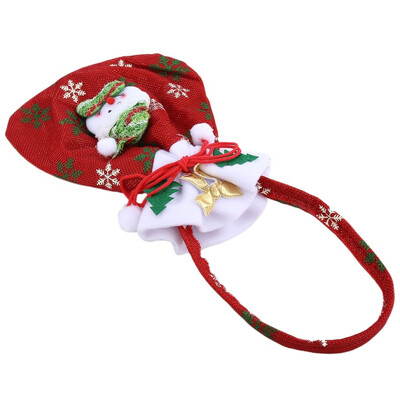 

Christmas Santa Claus Snowman Gift Drawstring Bag