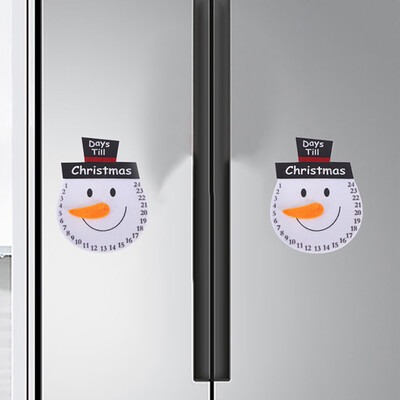 

〖Follure〗Christmas Sute Smile Snowman Magnetic Double-Sided Plastic Refrigerator Stickers