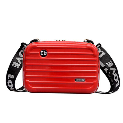 

Fashion Mini Travel Suitcase Letters Wide Strap Crossbody Shoulder Bag Pouch