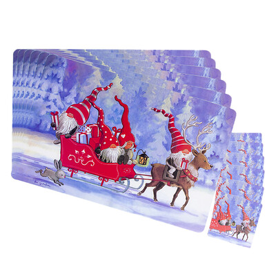 

Siaonvr Bowl Fork Placemat Mat Decoration Home Party Christmas PVC Dining Table Mat