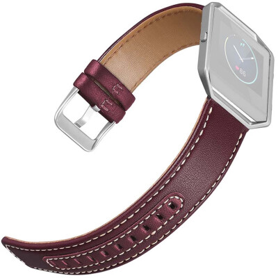 

〖Follure〗Leather Replacement Weave Watch Band Wrist Strap with Frame For Fitbit Blaze