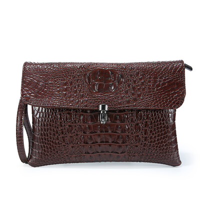 

Fashionable men&women carry crocodile print handbag iPad bag leisure shoulder bag envelope bag Ipad bag