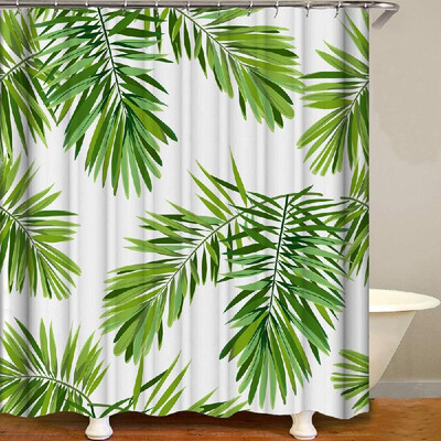 

Shower Curtain Flowers Trees Print Blackout Curtains Waterproof Mildew-proof Bathroom Curtain 71"x71